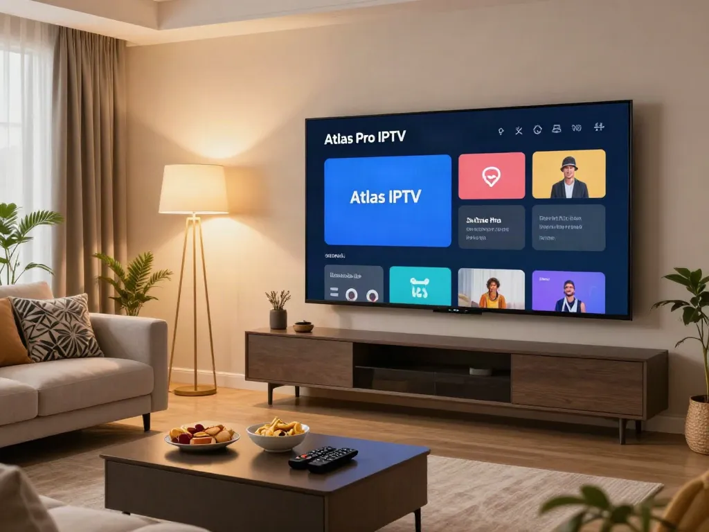 Découvrez le confort d'Atlas Pro IPTV dans votre salon moderne.